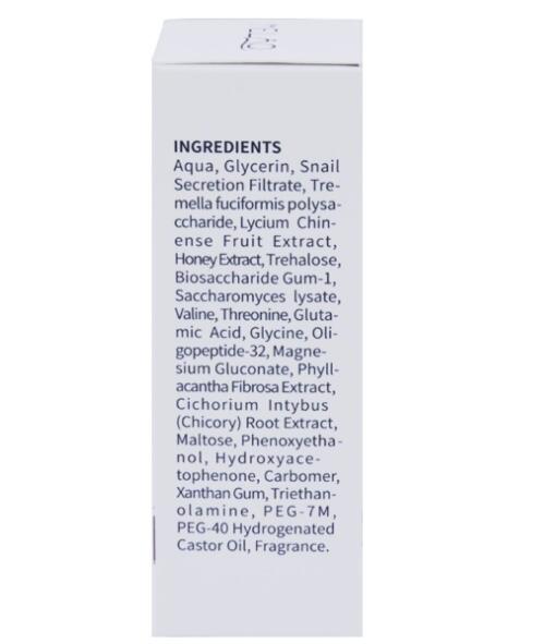 Effektivt reparerande och återfuktande snigelserum