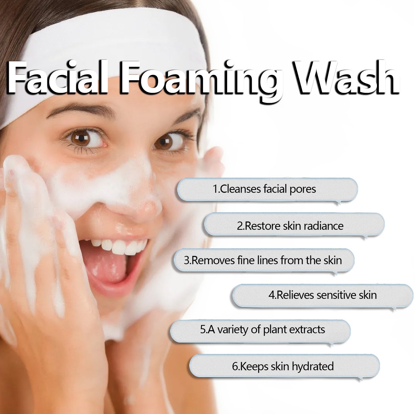 En mild rengöringskräm med Jasmin som rengör porer