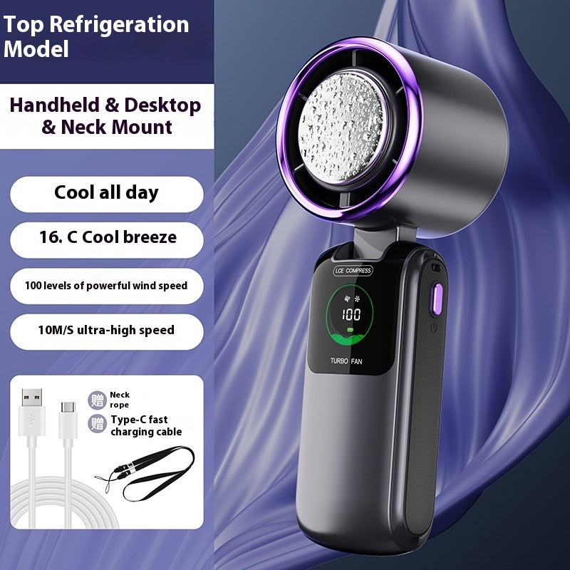 ICE High-speed Fan Semiconductor Refrigeration Handheld Fan