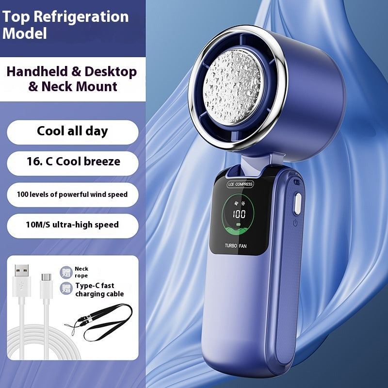 ICE High-speed Fan Semiconductor Refrigeration Handheld Fan