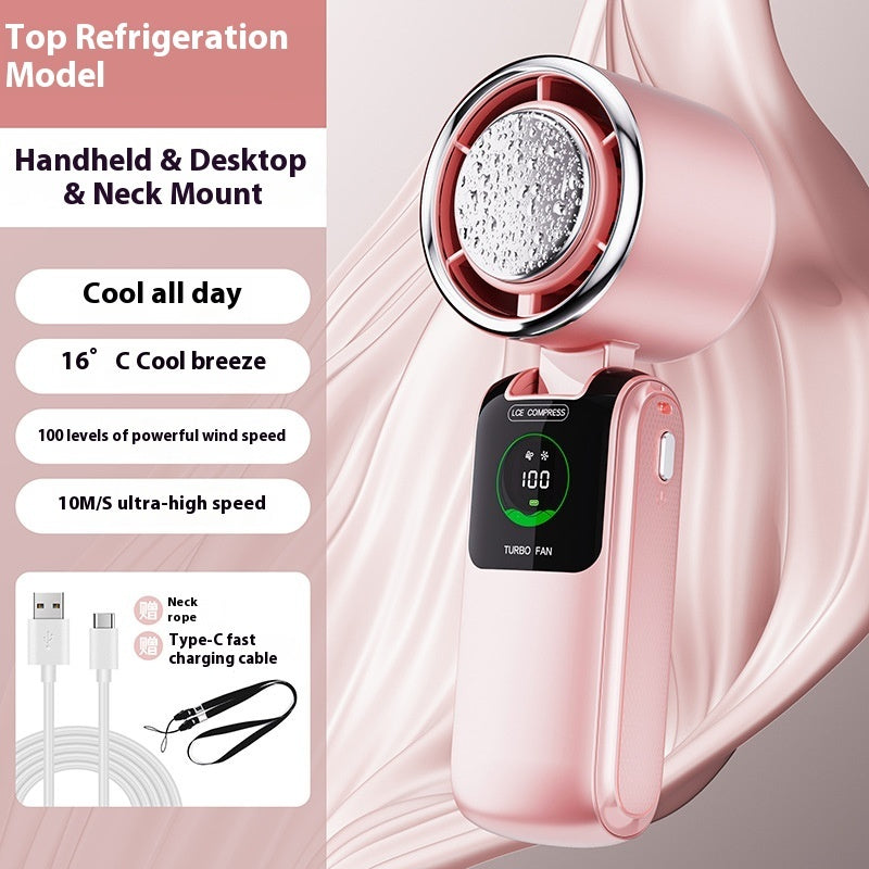 ICE High-speed Fan Semiconductor Refrigeration Handheld Fan