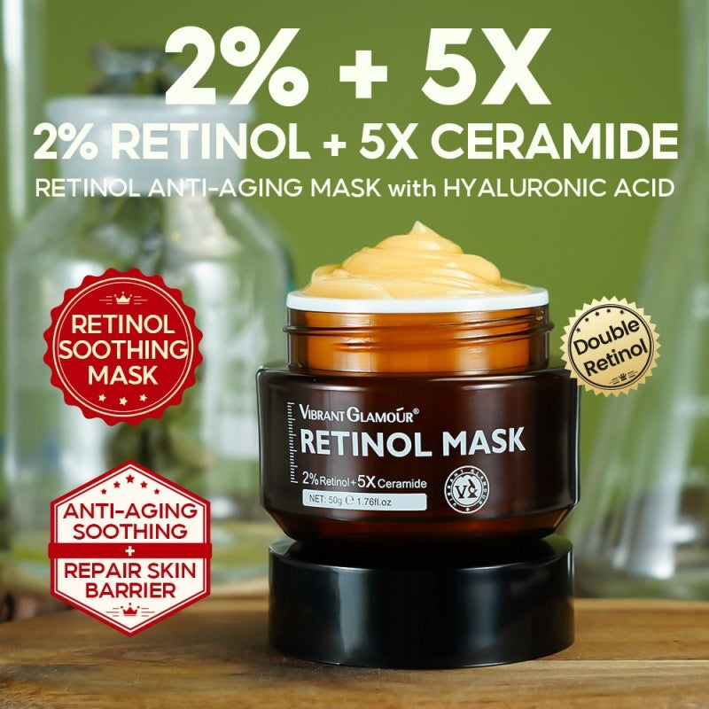 En  sovmask med retinol som återfuktar och reducerar rynkor