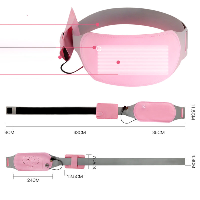 Bälte med infraröd värme och vibration för magen som bland annat är superskön vid menstruation